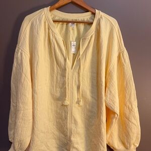 Aerie Yellow Pullover Top